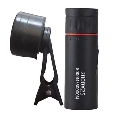 2000X25 HD Monocular Telescope Portable for Travel, Hiking, Fishing, Camping, Stargazing, Concerts & Bird Watching