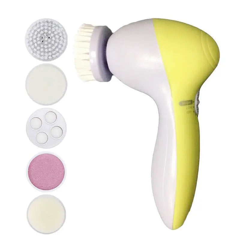 Electric Facial Cleaner 5 in 1 Face Cleansing Brush For Women 