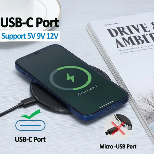 100W Fast Wireless Charger Pad for Iphone 15 14 13 12 X Pro Max 8 Samsung Galaxy S23 Xiaomi 