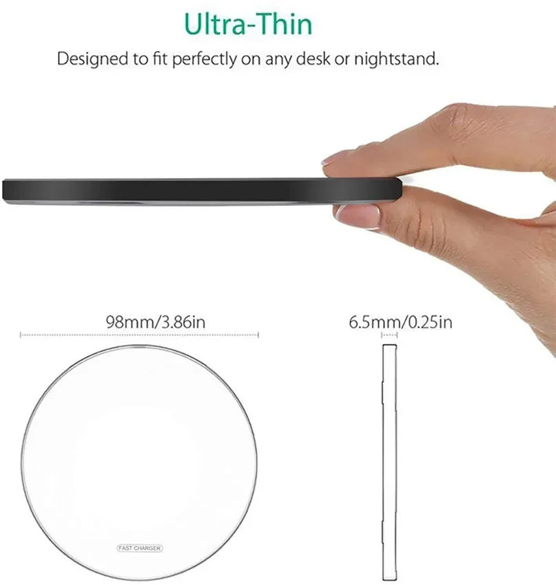 100W Fast Wireless Charger Pad for Iphone 15 14 13 12 X Pro Max 8 Samsung Galaxy S23 Xiaomi 