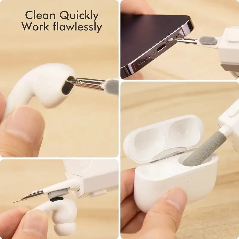8 in 1 Keyboard Cleaning Kit, Earphones Cleaner, Brush for Airpod, Cleaning Tools for Computer Tablet Laptop TV Screen Mobile Phone 