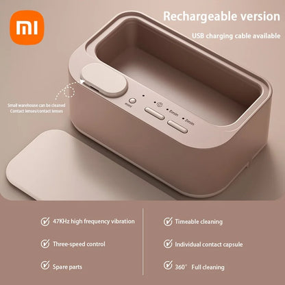 Ultrasonic Portable Cleaning Machine Jewelry Glasses 