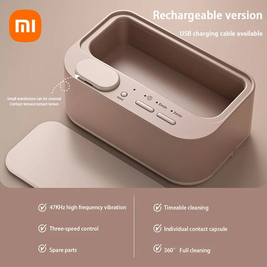 Ultrasonic Portable Cleaning Machine Jewelry Glasses 