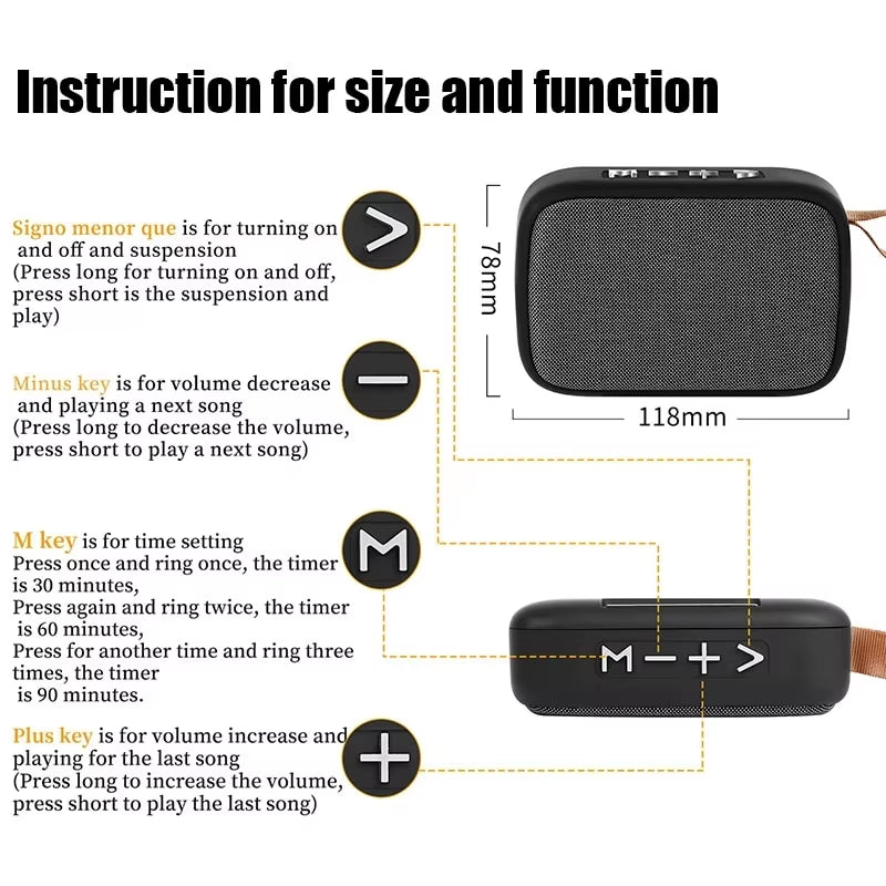 Portable Mini Speakers 5.0 Mini Oxford 