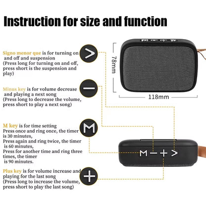 Portable Mini Speakers 5.0 Mini Oxford 