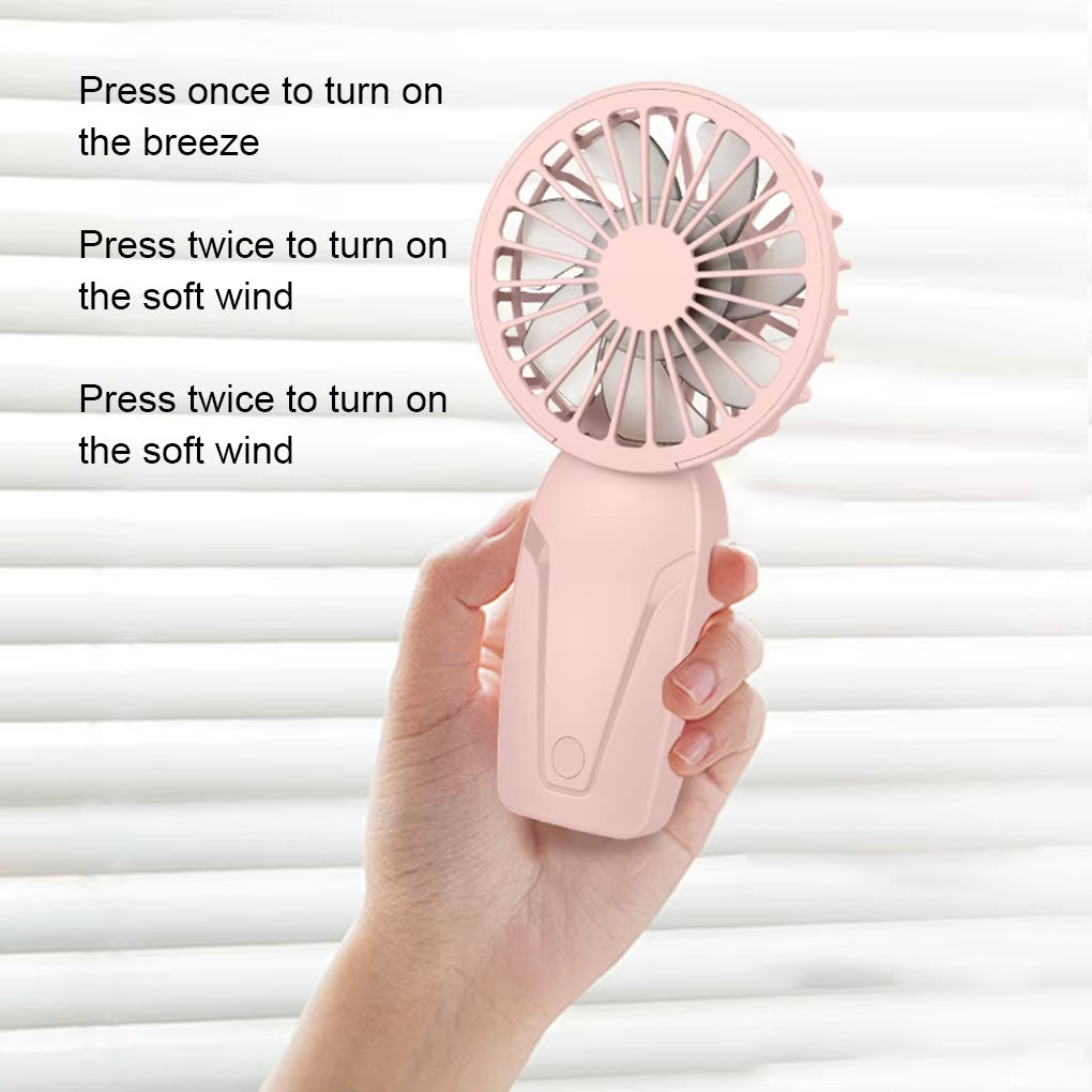Portable Mini Fan Cute Appearance USB Rechargeable