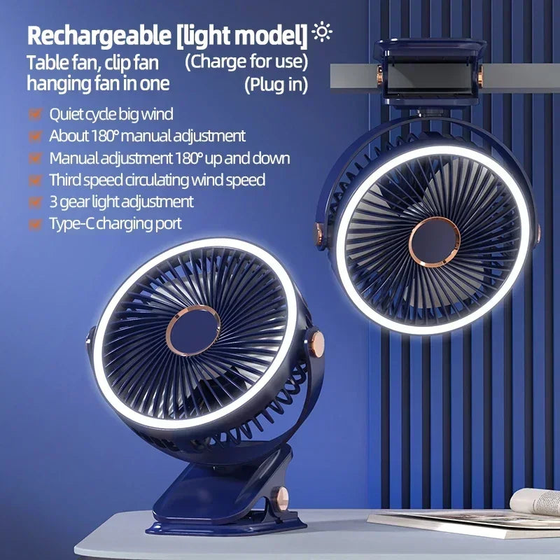  Portable Wireless Camping Fan 