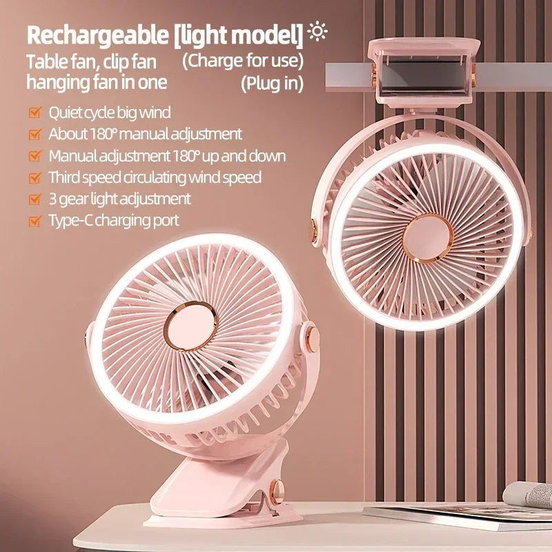  Portable Wireless Camping Fan 