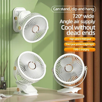  Portable Wireless Camping Fan 