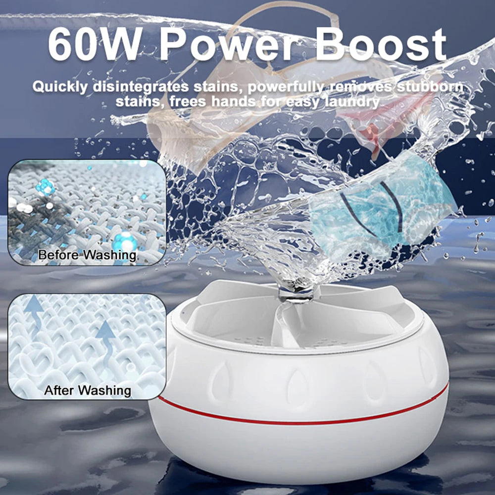 Portable Mini Ultrasonic Washer 