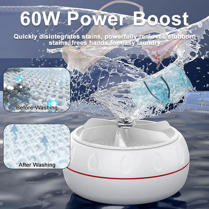Portable Mini Ultrasonic Washer 