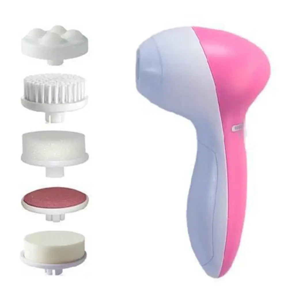 Electric Facial Cleaner 5 in 1 Face Cleansing Brush For Women 