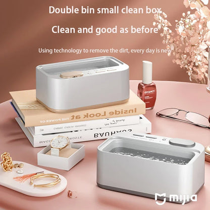 Ultrasonic Portable Cleaning Machine Jewelry Glasses 