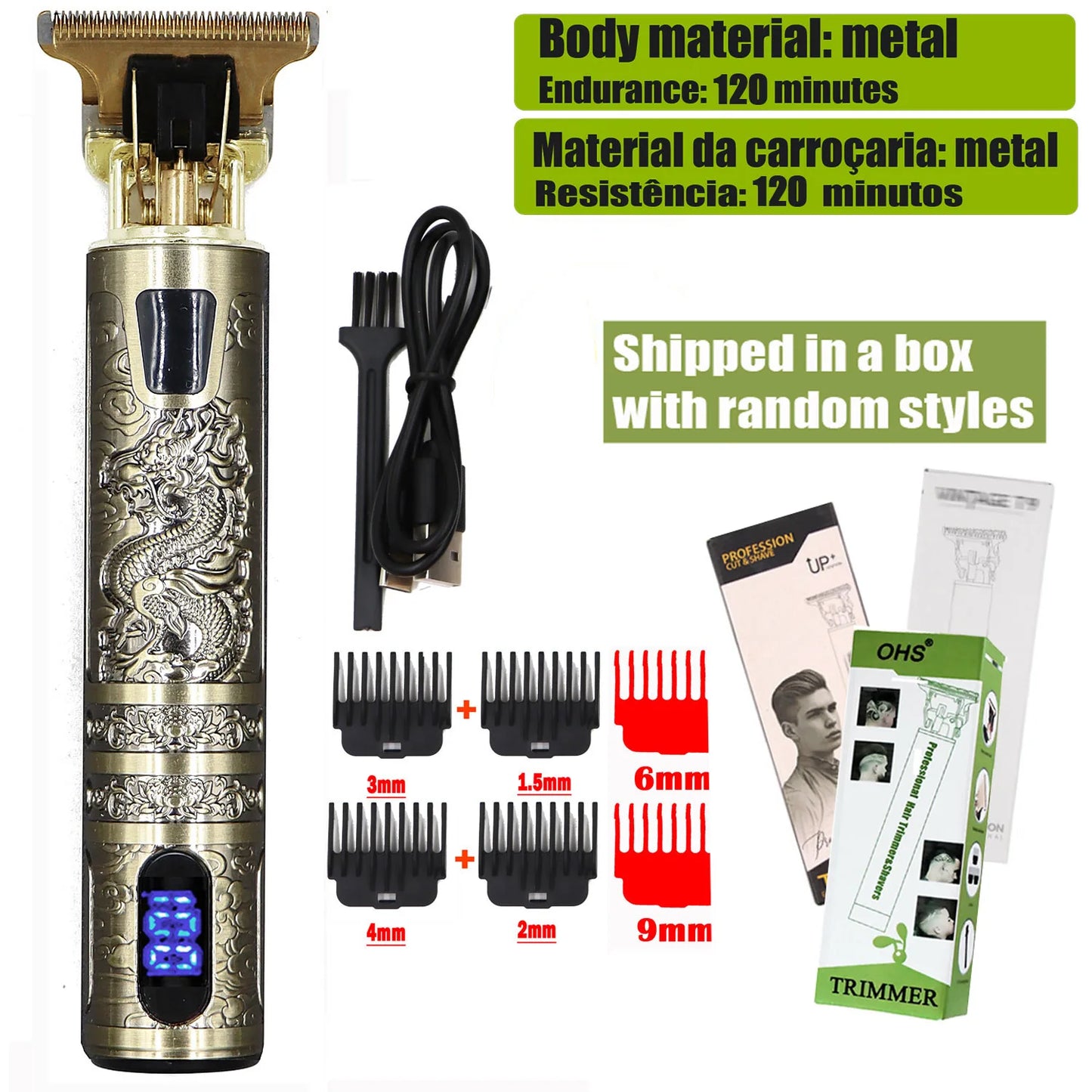 Men Trimmer & Clipper Machine for Haircut and Shave 
