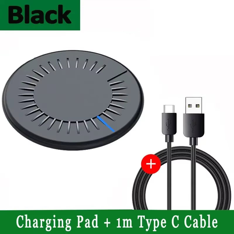 100W Fast Wireless Charger Pad for Iphone 15 14 13 12 X Pro Max 8 Samsung Galaxy S23 Xiaomi 