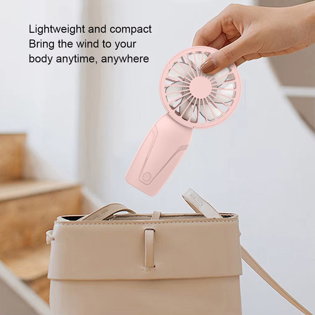 Portable Mini Fan Cute Appearance USB Rechargeable