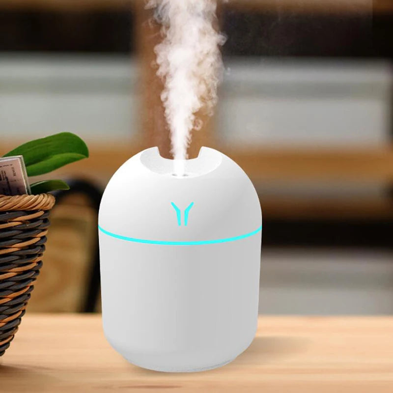 250ML Mini Air Humidifier with LED Color Lamp