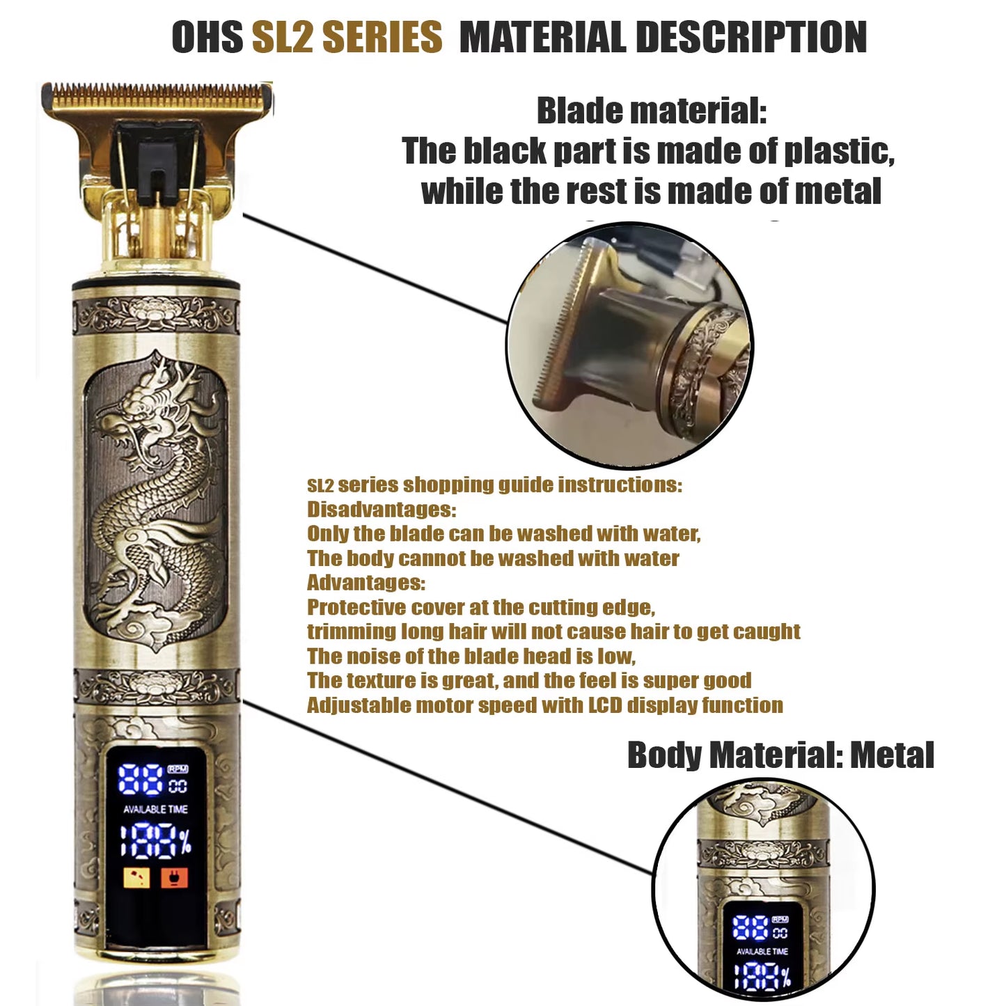 Men Trimmer & Clipper Machine for Haircut and Shave 